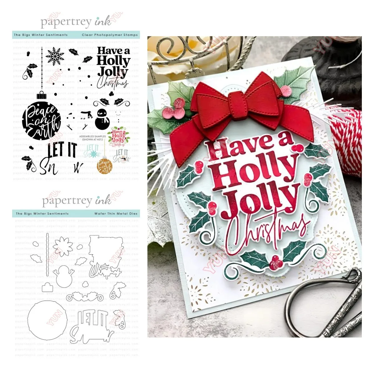 Candle Making Guide - The Bigs Winter Sentiments Stempels Kerstornamenten