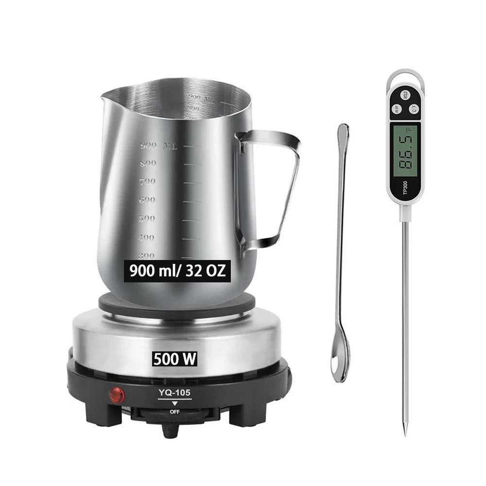 Candle Making Kit For Beginners - Gemos Kaarsenmaak Benodigdheden Gereedschapset, Kaarsenmaakset Gietpot