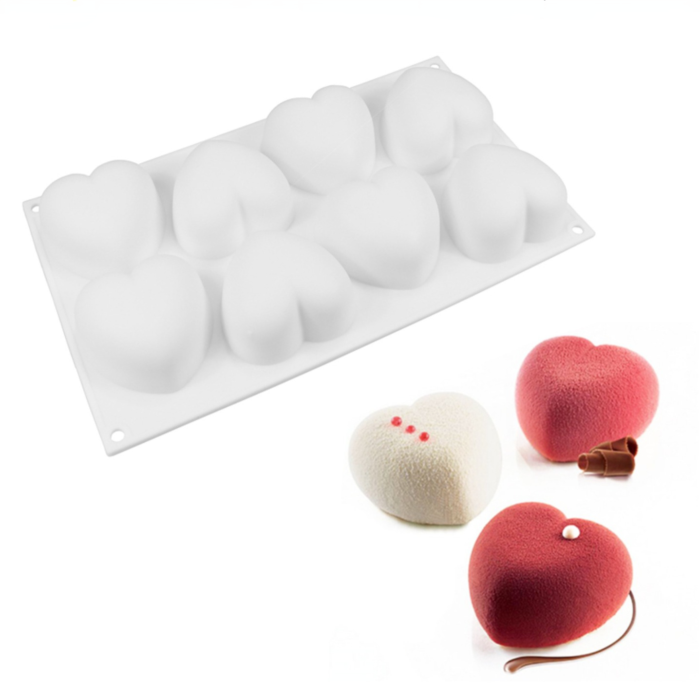Candle Making Products - Liefde Hart Siliconen Zeep Schimmel Handgemaakte
