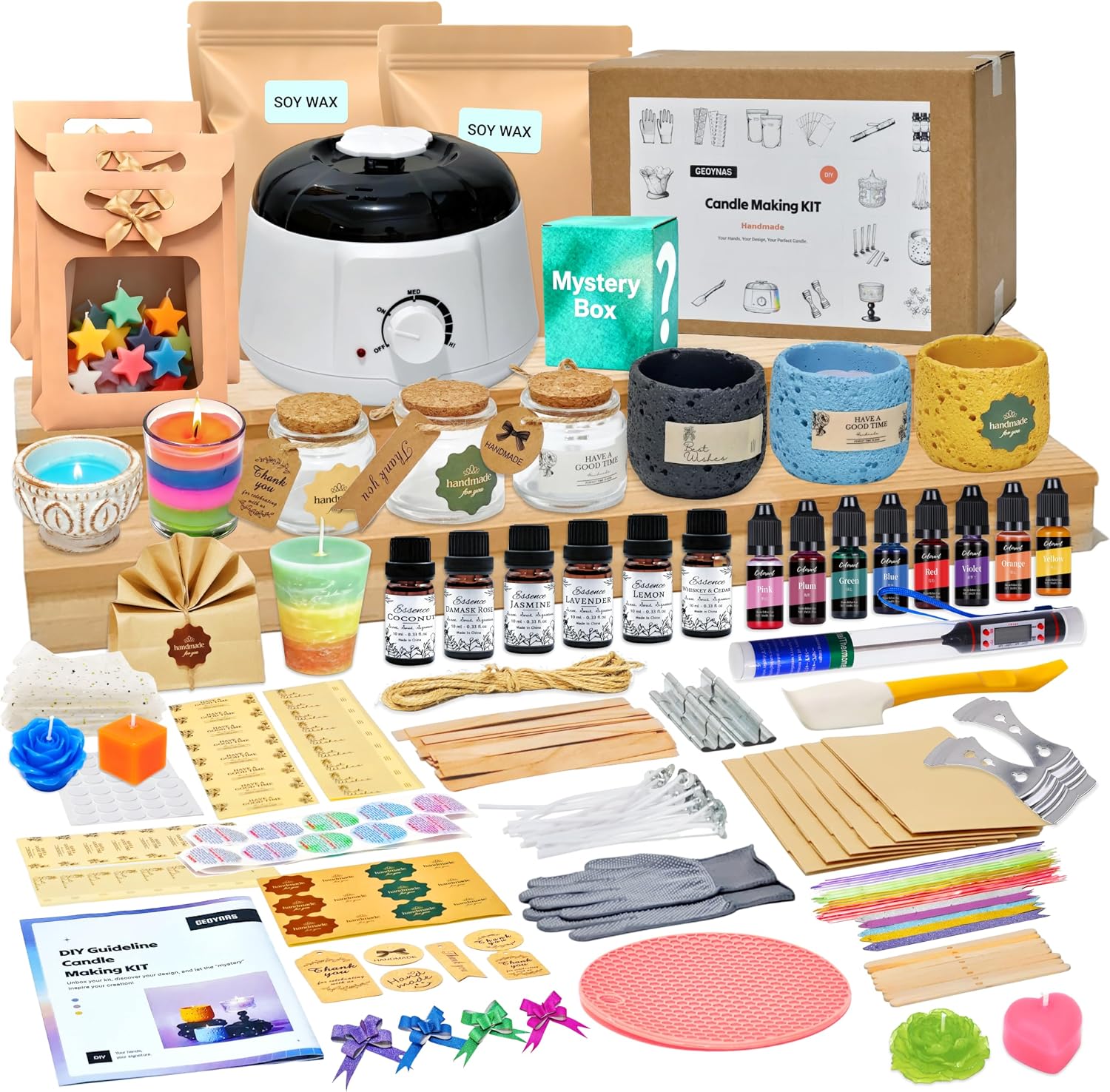 Candle Making Kit For Beginners - 128-delige kaarsenmaakset voor volwassenen en beginners