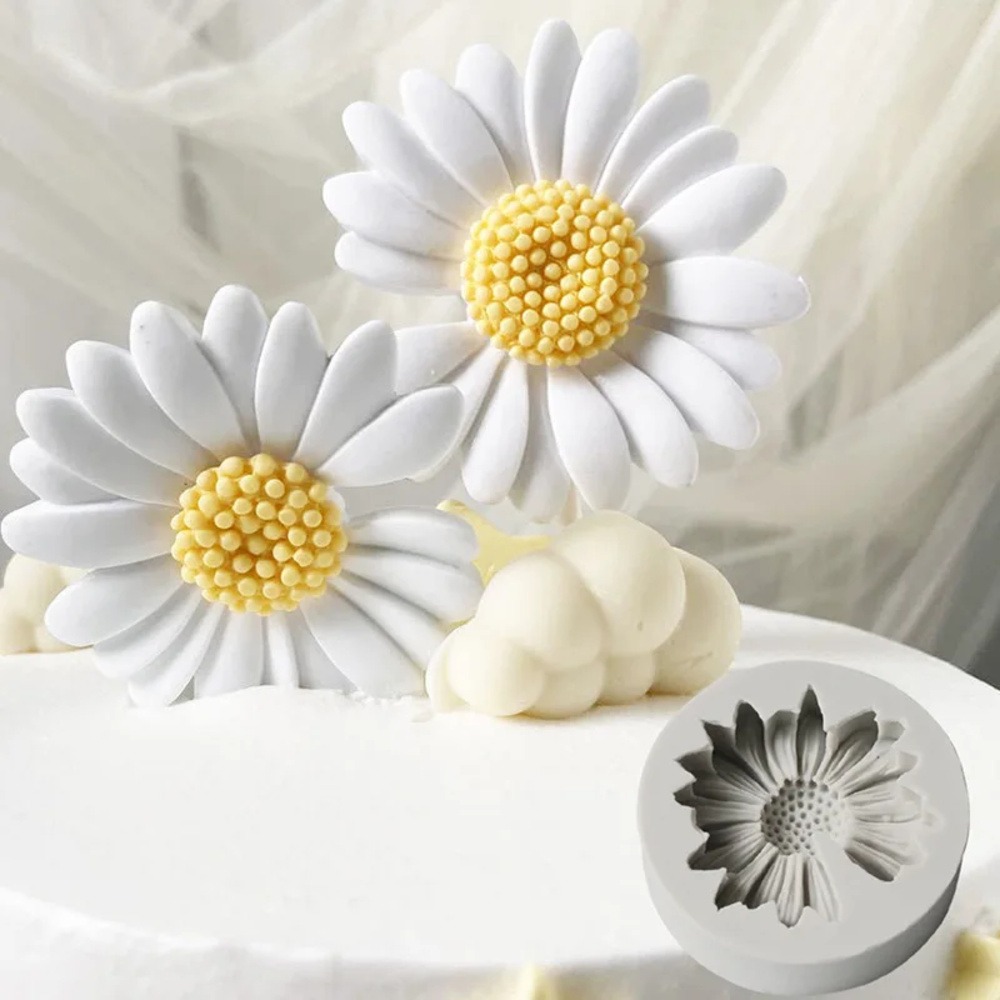 Candle Making Accessories - 3D Daisy Flower Mold Zonnebloem Siliconen