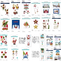 Candle Making Guide - Sneeuwpop Kerstman Kerst Paardengetrokken Metalen Stansmallen