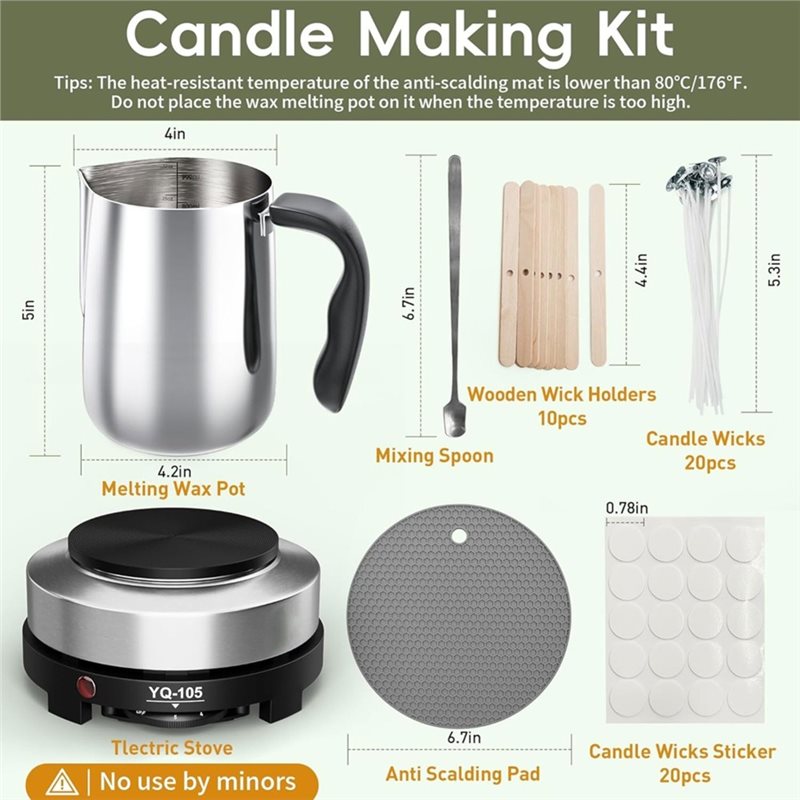 A96K-Kaarsenmaakset met verwar - Candle Making Kit For Beginners recensie en prijs