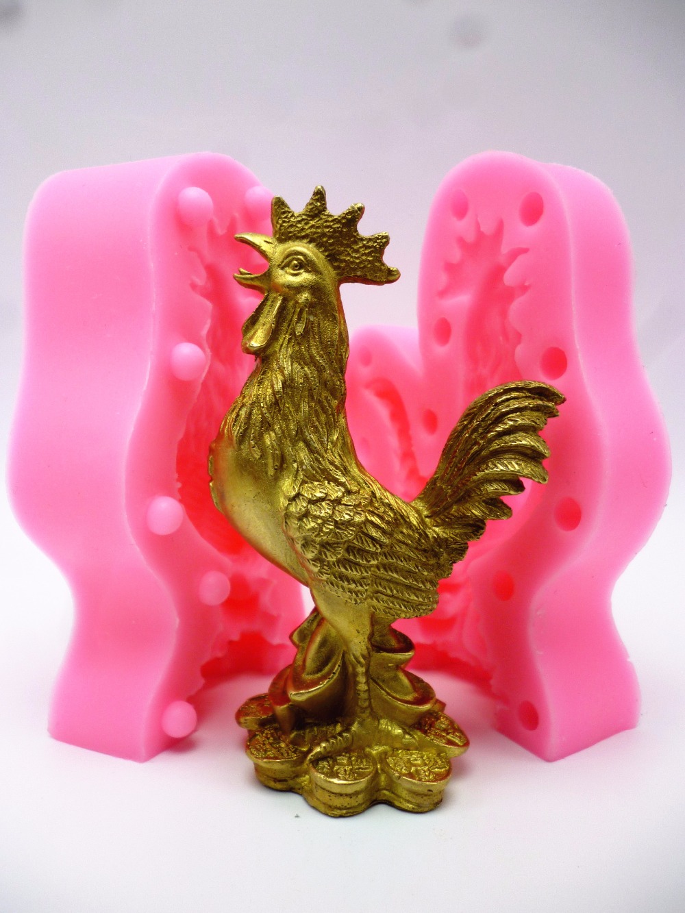 Siliconen mal grote 3D haan fl - Candle Making Business recensie en prijs