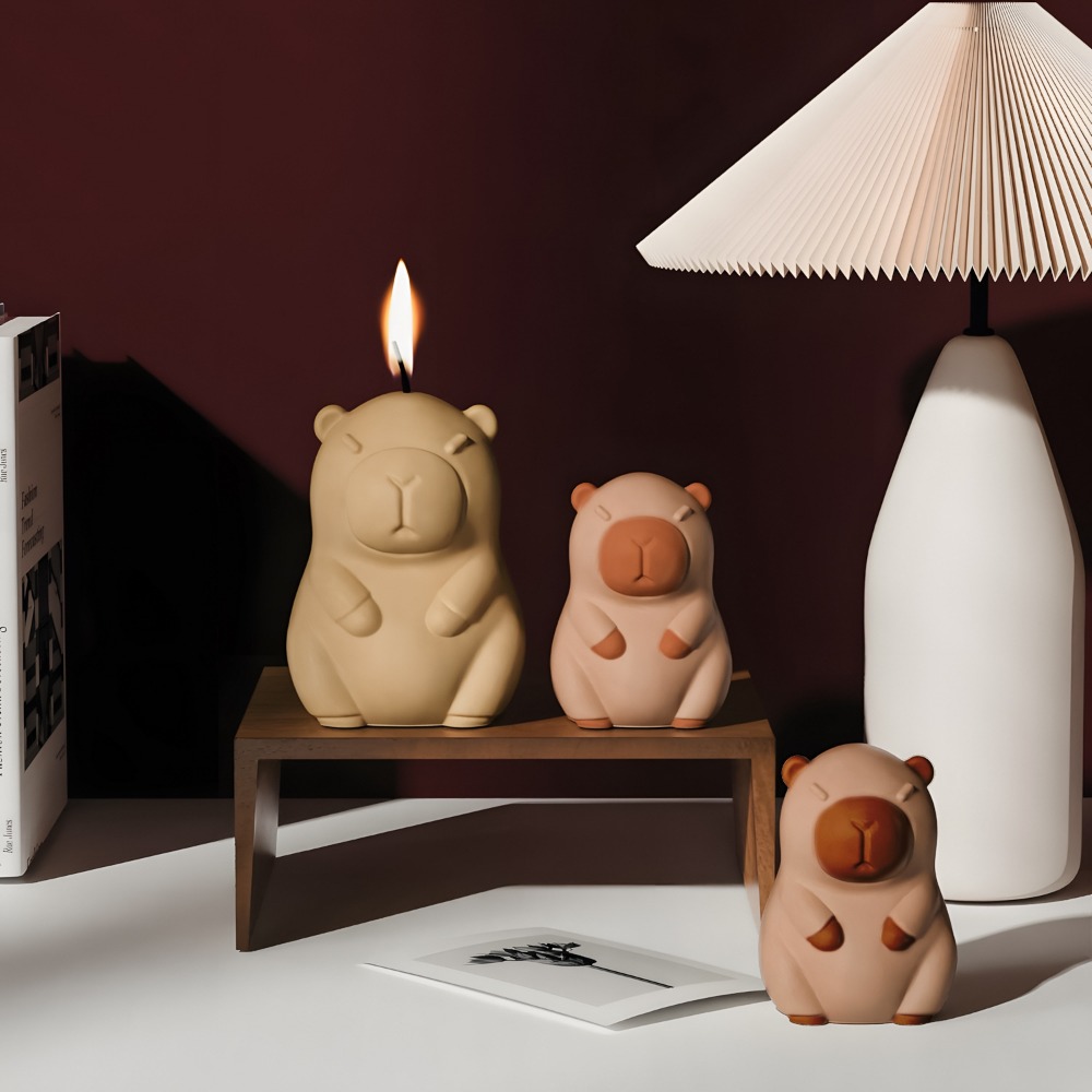 Staande Capibara geurkaars sil - Candle Making Tips recensie en prijs