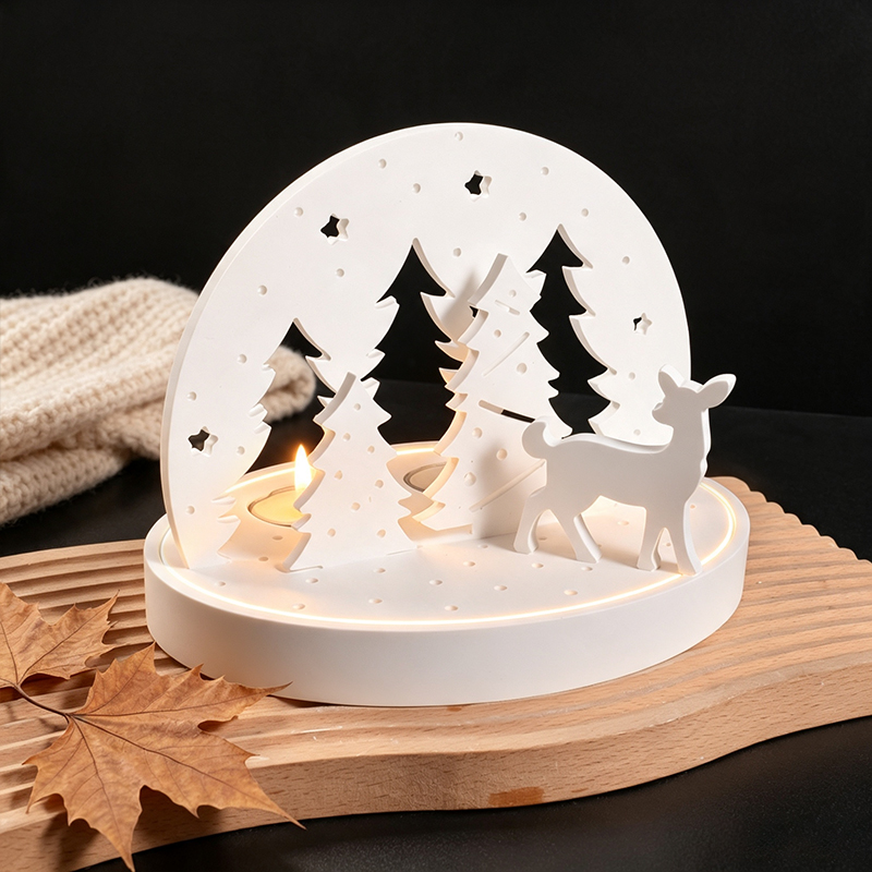 Kerst-Eland Theelicht Houder S - Candle Making Accessories recensie en prijs