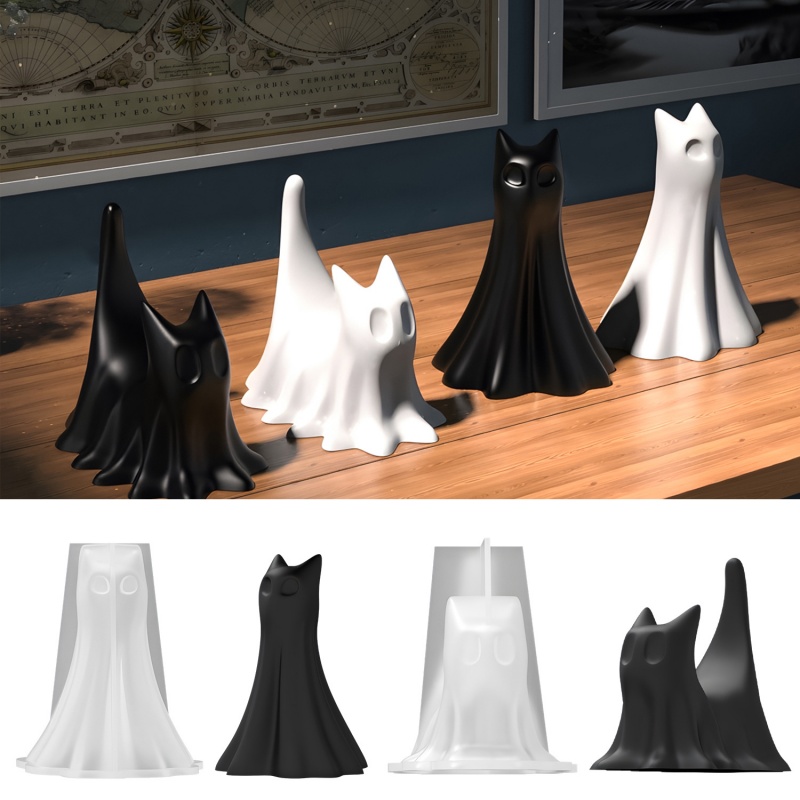 Ghost Cat Halloween Desktop Or - Candle Making Class recensie en prijs
