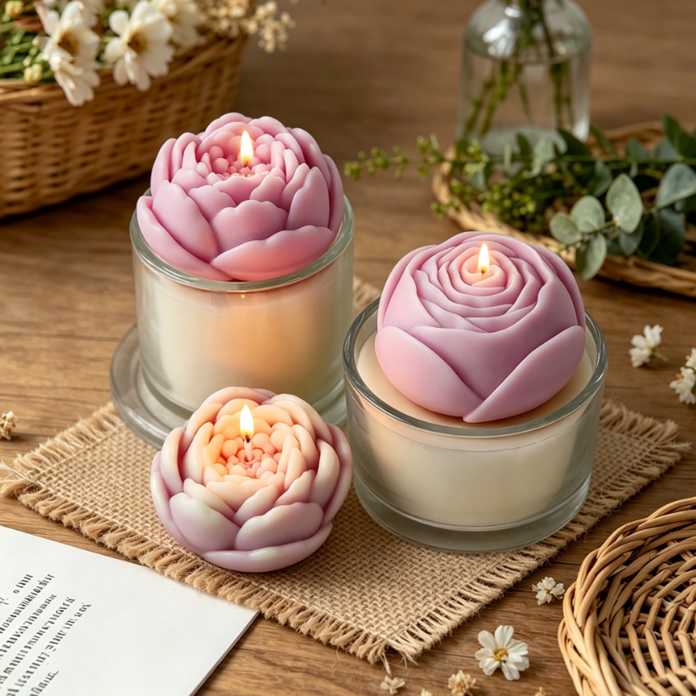 3D Bloem Siliconen Mal Pioenro - Candle Making Tips recensie en prijs