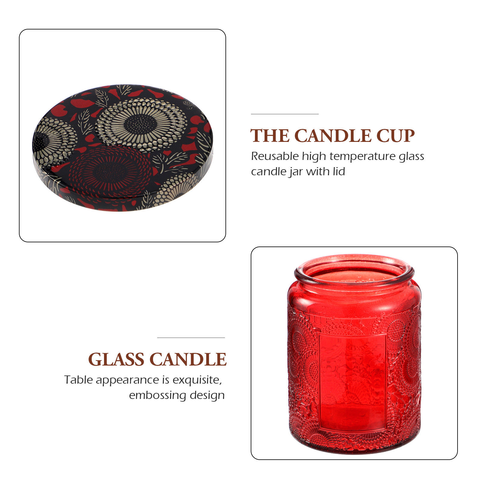 6-delige hoogwaardige glazen p - Candle Making Glass Jars recensie en prijs