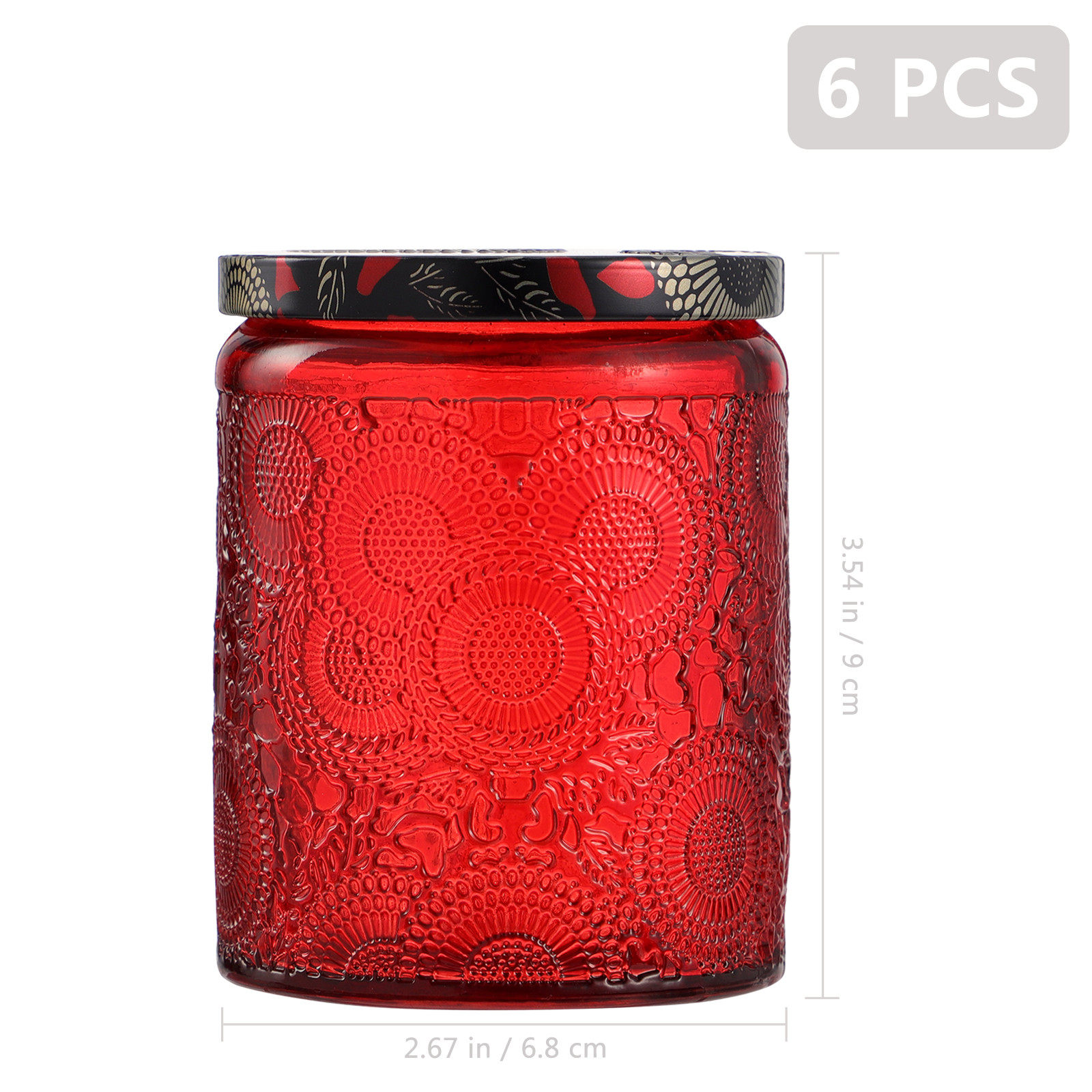 6-delige hoogwaardige glazen p - Candle Making Glass Jars recensie en prijs