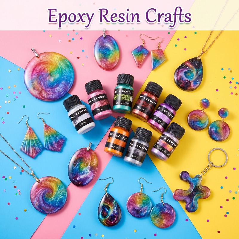 2/24 kleuren metaalpigmentpoed - Candle Making Products recensie en prijs