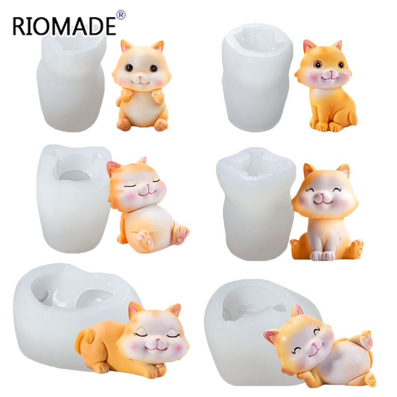 Kat Siliconen Mallen 6 Stijlen - Candle Making Accessories recensie en prijs